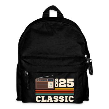 Jubiläum 2025 Retro-Klassiker - Kinder Rucksack - Schwarz - Vorne