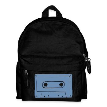 Retro Cassette Cassette Player 80s Memories - Kids' Backpack - black - Front