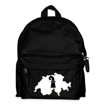 Basel-Stadt, Schweiz - Kinder Rucksack - Schwarz - Vorne