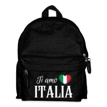 Ich liebe Italien, italienischen Stolz - Kinder Rucksack - Schwarz - Vorne