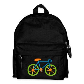 Vélo Coloré Cyclisme Enfants Vélo de route Vélo Tour Bande dessinée - Sac à dos Enfant - noir - Devant