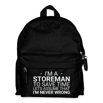 Storeman ne se trompe jamais - Sac à dos Enfant - noir - Devant