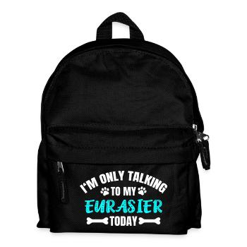 Eurasier - Kinder Rucksack - Schwarz - Vorne