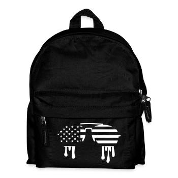 USA Sonnenbrille schmelzend – Aviator Flagge Trend - Kinder Rucksack - Schwarz - Vorne