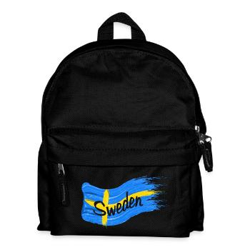 Drapeau suédois - Sac à dos Enfant - noir - Devant
