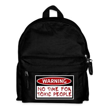 Pas de temps Personnes toxiques Limites Soins personnels Dire - Sac à dos Enfant - noir - Devant