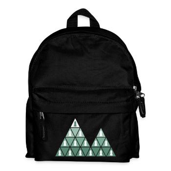 Tannen & Berge - Kinder Rucksack - Schwarz - Vorne