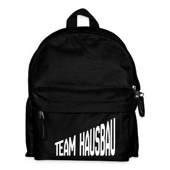Team Hausbau - Kinder Rucksack - Schwarz - Vorne