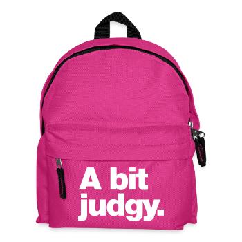A bit judgy - Kids' Backpack - fuchsia - Front