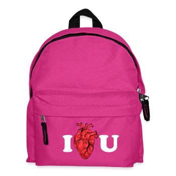 Wahre Liebe als anatomisches Statement - Kinder Rucksack - Fuchsia - Vorne