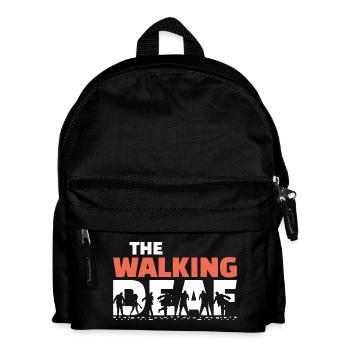 The Walking Deaf Funny Hearing Impairment Art - Kids' Backpack - black - Front