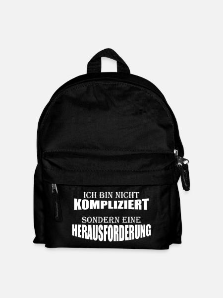 I'm not complicated - Kids' Backpack - black