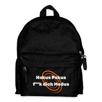 Fokusmodus - Hokus Pokus f**k dich Modus - Kinder Rucksack - Schwarz - Vorne