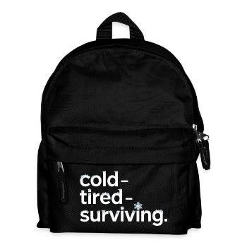 froid fatigué survivre à l’hiver disant pour - Sac à dos Enfant - noir - Devant