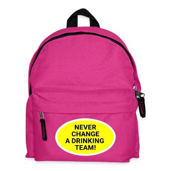 Nie wechsel das Trinkteam - Kinder Rucksack - Fuchsia - Vorne