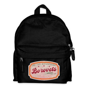 Label de montagne de ski de Borovets Bulgaria - Sac à dos Enfant - noir - Devant