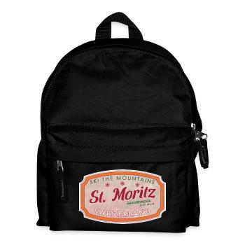 Label de ski de montagne St Moritz - Sac à dos Enfant - noir - Devant