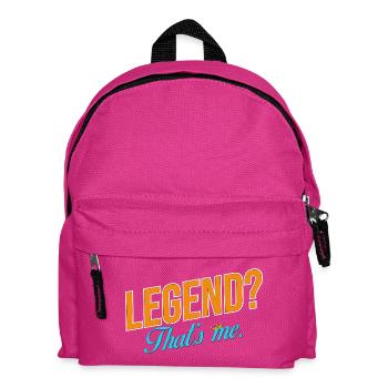 Legend? That’s me. – Premium Streetwear T-Shirt - Kinder Rucksack - Fuchsia - Vorne