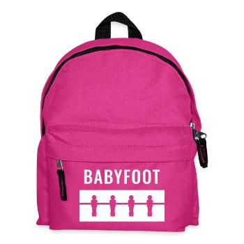 Weißer Tischkicker - Kinder Rucksack - Fuchsia - Vorne