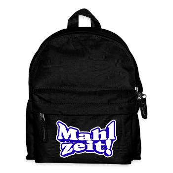 Endlich Mahlzeit! Guten Appetit - Kinder Rucksack - Schwarz - Vorne