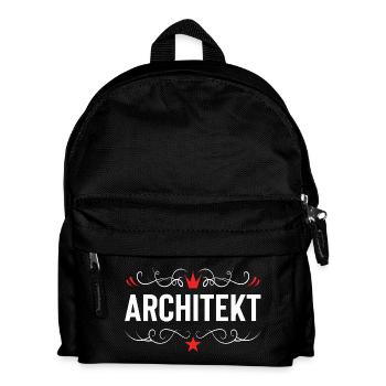 Architekt Beruf - Kinder Rucksack - Schwarz - Vorne