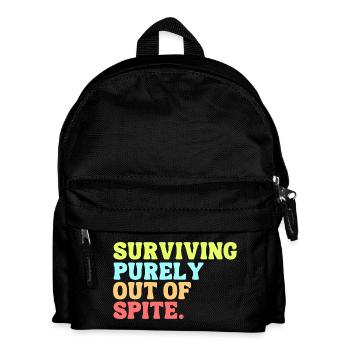 Survivre purement par rancune - Sac à dos Enfant - noir - Devant