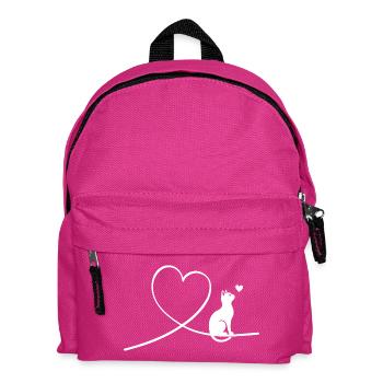 Cat - Kids' Backpack - fuchsia - Front