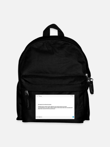 Das Wasser des Lebens - Kinder Rucksack - Schwarz