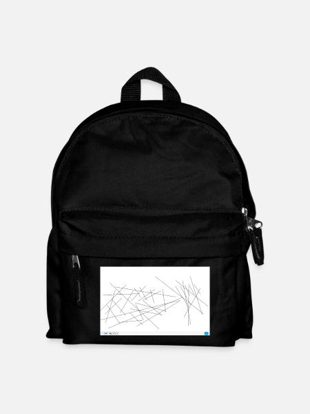 Jagged line abstraction - Kids' Backpack - black