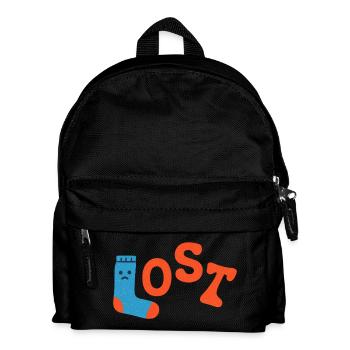 lost sock - Kids' Backpack - black - Front