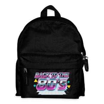 Back to the 80s Neon Retro - Kinder Rucksack - Schwarz - Vorne