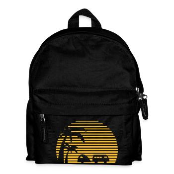 Campeur Sun bus Palms surf vacances plage plage - Sac à dos Enfant - noir - Devant