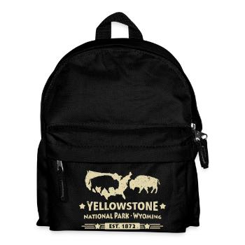 Buffalo Bison Buffalo Yellowstone National Park USA - Kids' Backpack - black - Front