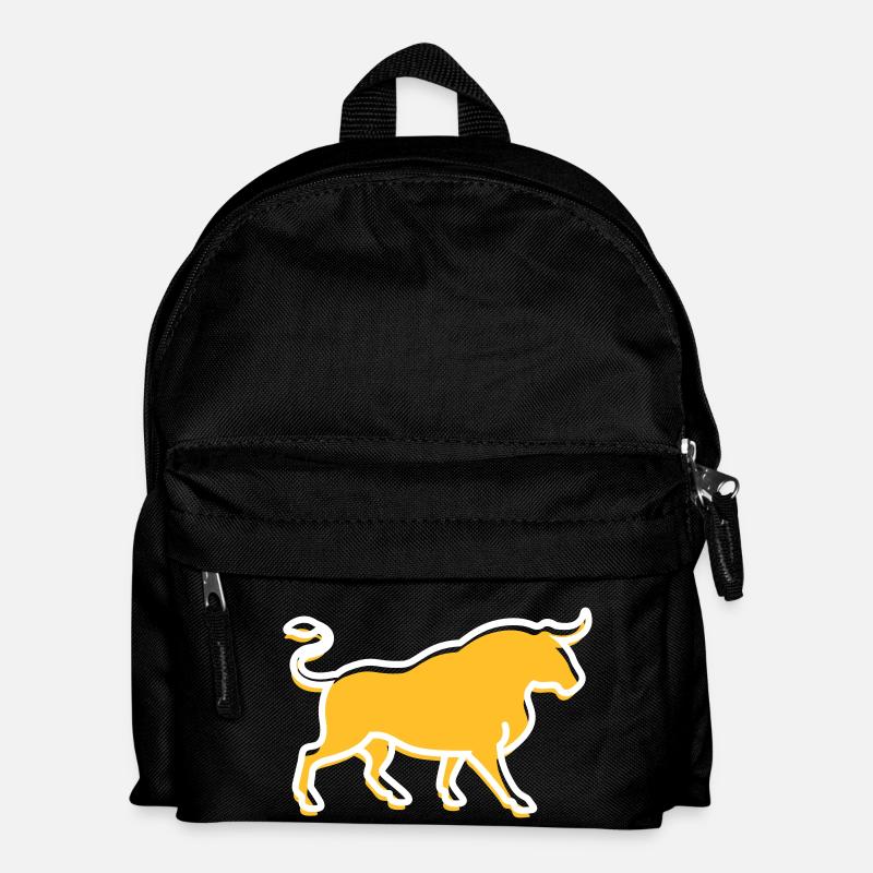 A Wild Bull - Kids' Backpack - black