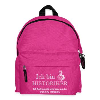 Ich bin Historiker - Kinder Rucksack - Fuchsia - Vorne