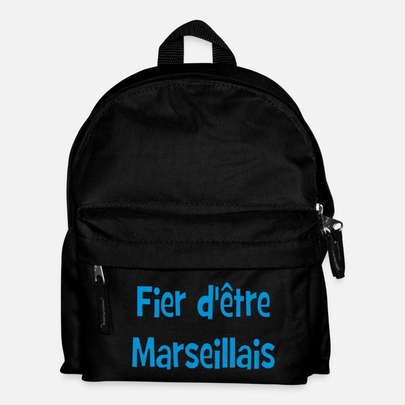 Fier d'être marseillais - Sac à dos Enfant - noir