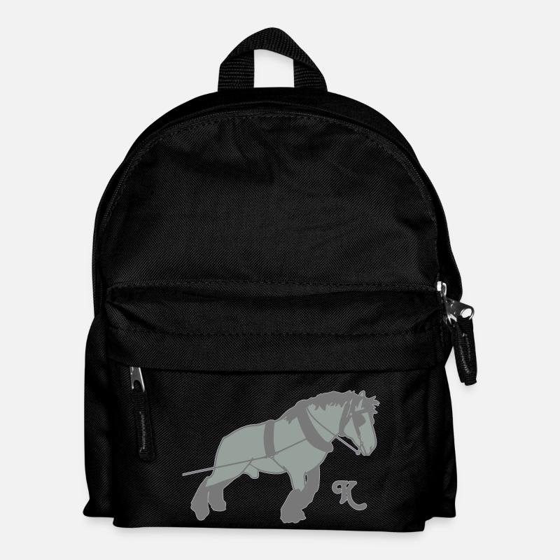 kaltblutziehtk - Kinder Rucksack - Schwarz