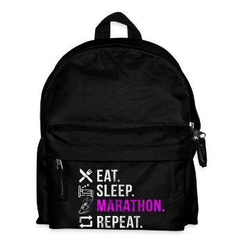 Mangez Sleep Marathon Repeat - Sac à dos Enfant - noir - Devant
