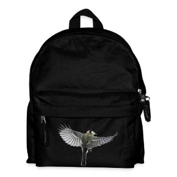 Fliegender Vogel in Freiheit - Kinder Rucksack - Schwarz - Vorne