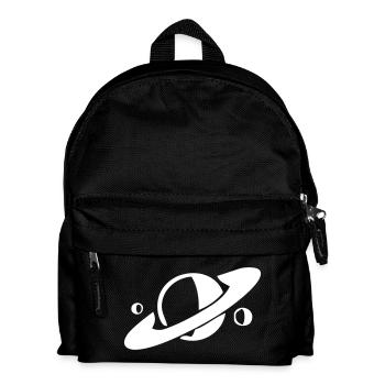 Saturn und seine Monde - Kinder Rucksack - Schwarz - Vorne