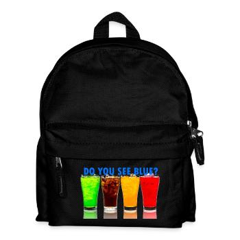 Do You See Blue? Colored drinks - Kids' Backpack - black - Front