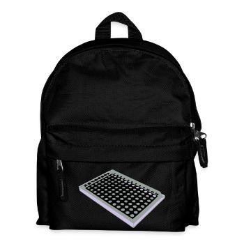 96 Well Plate / 96 Loch Platte - Kinder Rucksack - Schwarz - Vorne