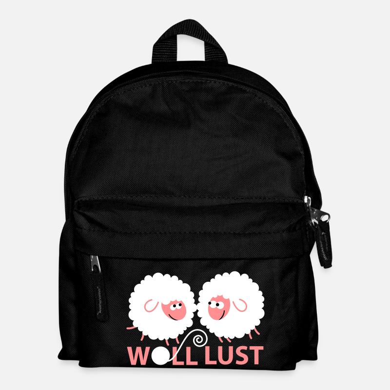 Woll Lust - Kinder Rucksack - Schwarz