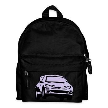 Rally car, race car - Kids' Backpack - black - Front