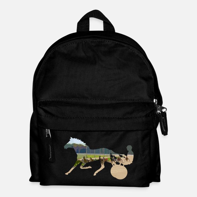 horse racing - Kids' Backpack - black