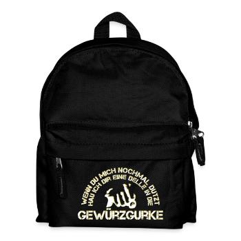 Pickle funny saying cheeky movie - Kids' Backpack - black - Front