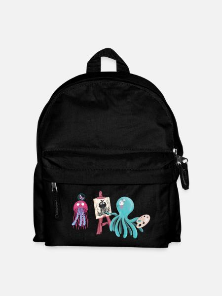 Squid Artist et Amis Design - Sac à dos Enfant - noir