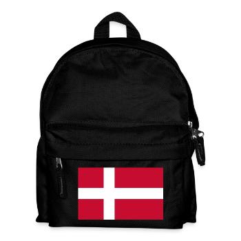 Dänemark Flagge - Kinder Rucksack - Schwarz - Vorne