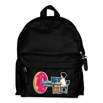 Geschenk Manip Radio Scanner Irm Donut Radiologie - Kinder Rucksack - Schwarz - Vorne