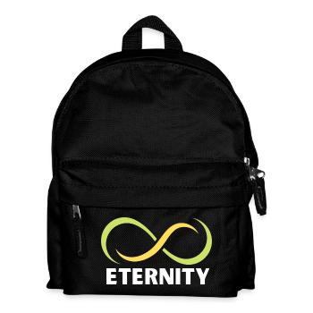 Ewigkeits-Infinity-Band-Emblem - Kinder Rucksack - Schwarz - Vorne